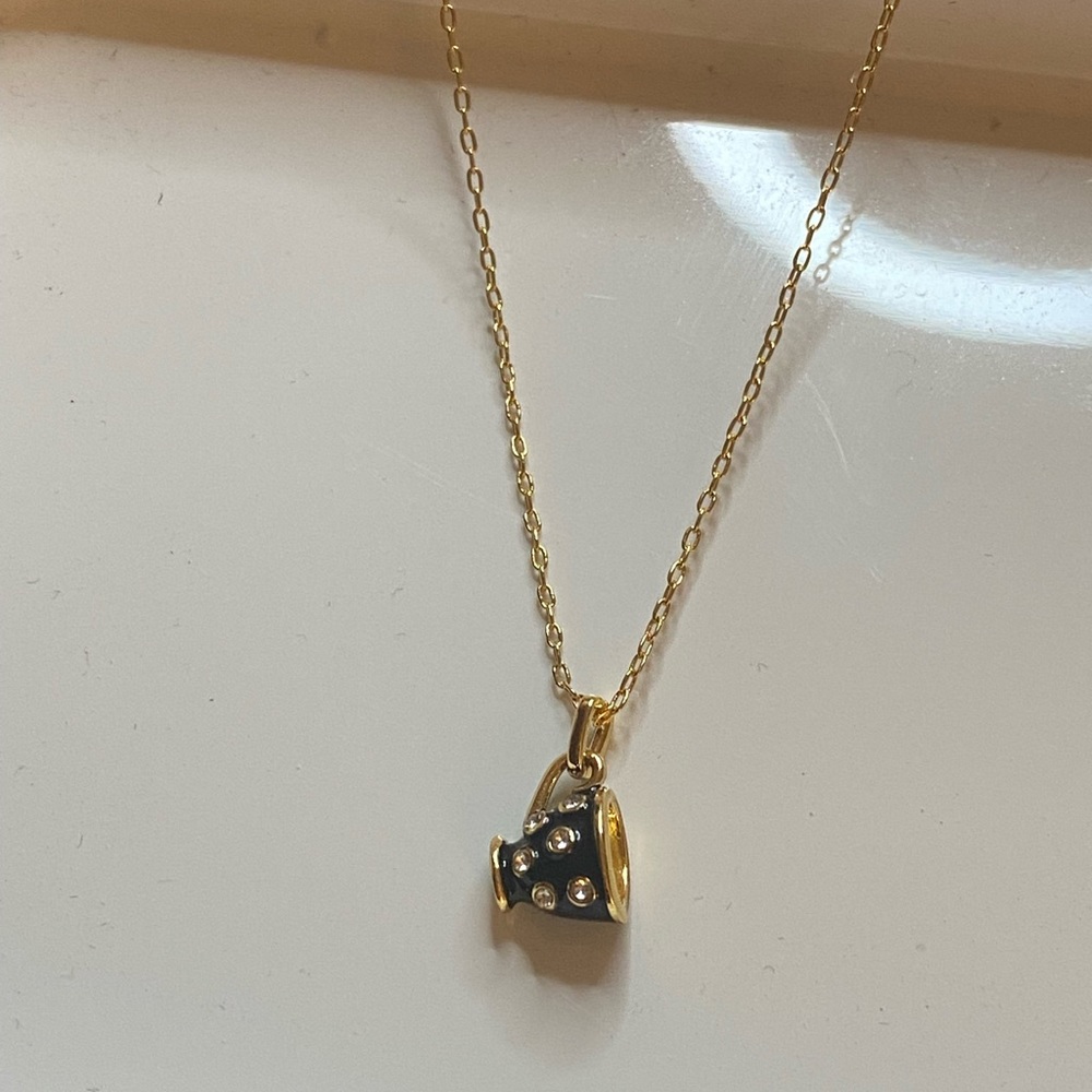 New!! Kate Spade Tea Cup Necklace (Alice & Wonderland collection)